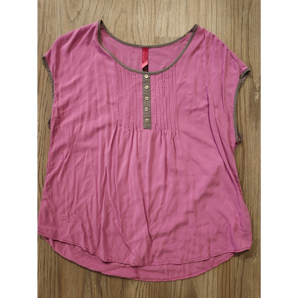 Pure Energy Cap Sleeve Flowy Top‎ Women's Size 2 Purple